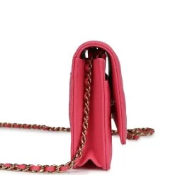 Chanel Wallet On Chain WOC Hot Pink Caviar Gold Metal Hardware -Online Bag Store C WOC 240105 1 CS 04