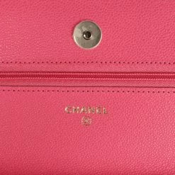 Chanel Wallet On Chain WOC Hot Pink Caviar Gold Metal Hardware -Online Bag Store C WOC 240105 1 CS 08