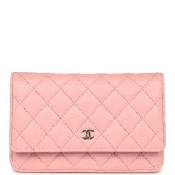 Chanel Wallet On Chain WOC Light Pink Caviar Light Gold Hardware