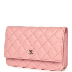 Chanel Wallet On Chain WOC Light Pink Caviar Light Gold Hardware -Online Bag Store C WOC 240130 1 EZ 03