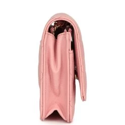 Chanel Wallet On Chain WOC Light Pink Caviar Light Gold Hardware -Online Bag Store C WOC 240130 1 EZ 04