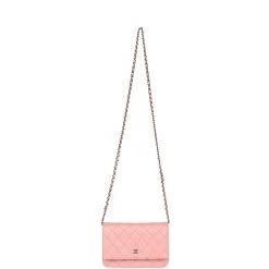 Chanel Wallet On Chain WOC Light Pink Caviar Light Gold Hardware -Online Bag Store C WOC 240130 1 EZ 07