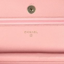 Chanel Wallet On Chain WOC Light Pink Caviar Light Gold Hardware -Online Bag Store C WOC 240130 1 EZ 08