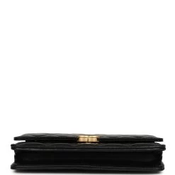Chanel Wallet On Chain WOC Black Lambskin Brushed Gold Hardware -Online Bag Store C WOC 240201 1 PT 04
