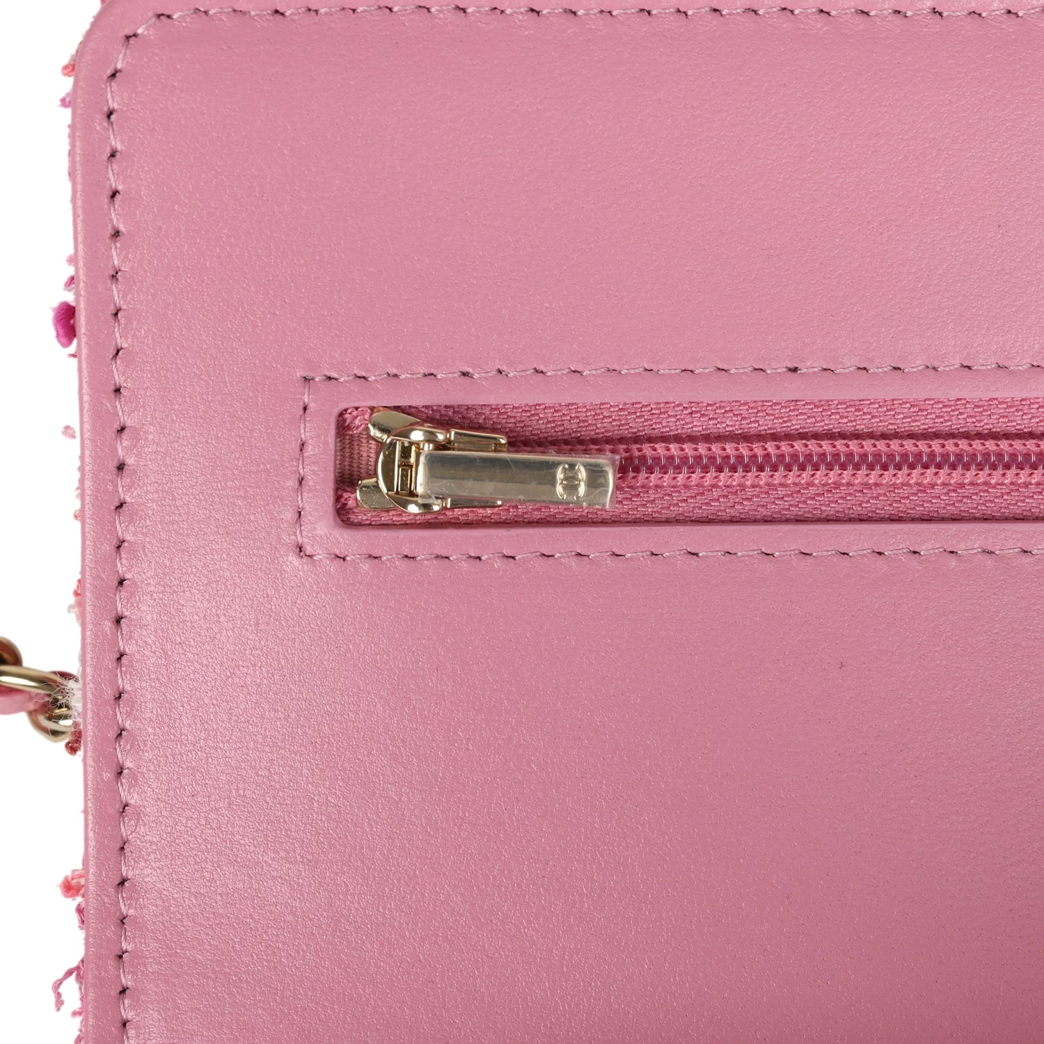 Chanel Wallet On Chain WOC Pink Multicolored Tweed Gold Hardware 11 Chanel Wallet On Chain WOC Pink Multicolored Tweed Gold Hardware - Image 9