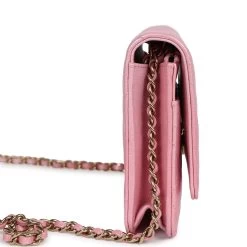 Chanel Wallet On Chain WOC Pearly Pink Iridescent Calfskin Gold Hardware -Online Bag Store C WOC 240209 2 04