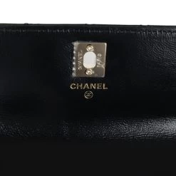 Chanel Pearl Top Handle Wallet On Chain WOC Black Shiny Aged Calfskin Light Gold Hardware -Online Bag Store C WOC 240209 4 09