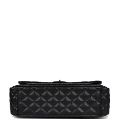 Chanel XXL Flap Bag Black Shiny Caviar Light Gold Hardware -Online Bag Store C XXL255 231130 1 06