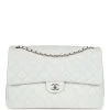 Chanel XXL Flap Bag White Shiny Caviar Light Gold Hardware -Online Bag Store C XXL255 231206 1 01