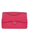 Chanel XXL Flap Bag Fuchsia Shiny Caviar Light Gold Hardware -Online Bag Store C XXL255 231219 1 01