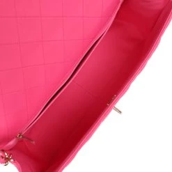 Chanel XXL Flap Bag Fuchsia Shiny Caviar Light Gold Hardware 17 Chanel XXL Flap Bag Fuchsia Shiny Caviar Light Gold Hardware -Online Bag Store C XXL255 231219 1 07
