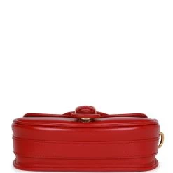 Christian Dior Poppy Red Calfskin Small Bobby Bag Gold Hardware -Online Bag Store D FN 230607 1 07