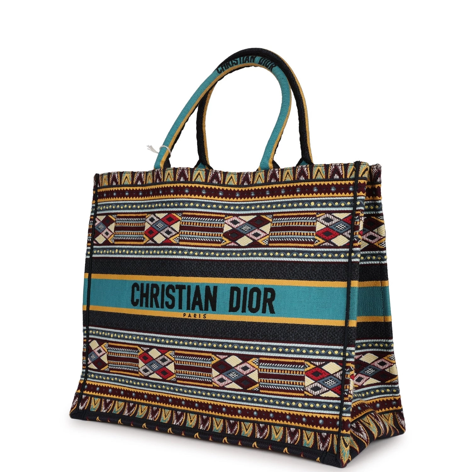 Christian Dior Embroidered Canvas Large Book Tote 7 Christian Dior Embroidered Canvas Large Book Tote - Image 5