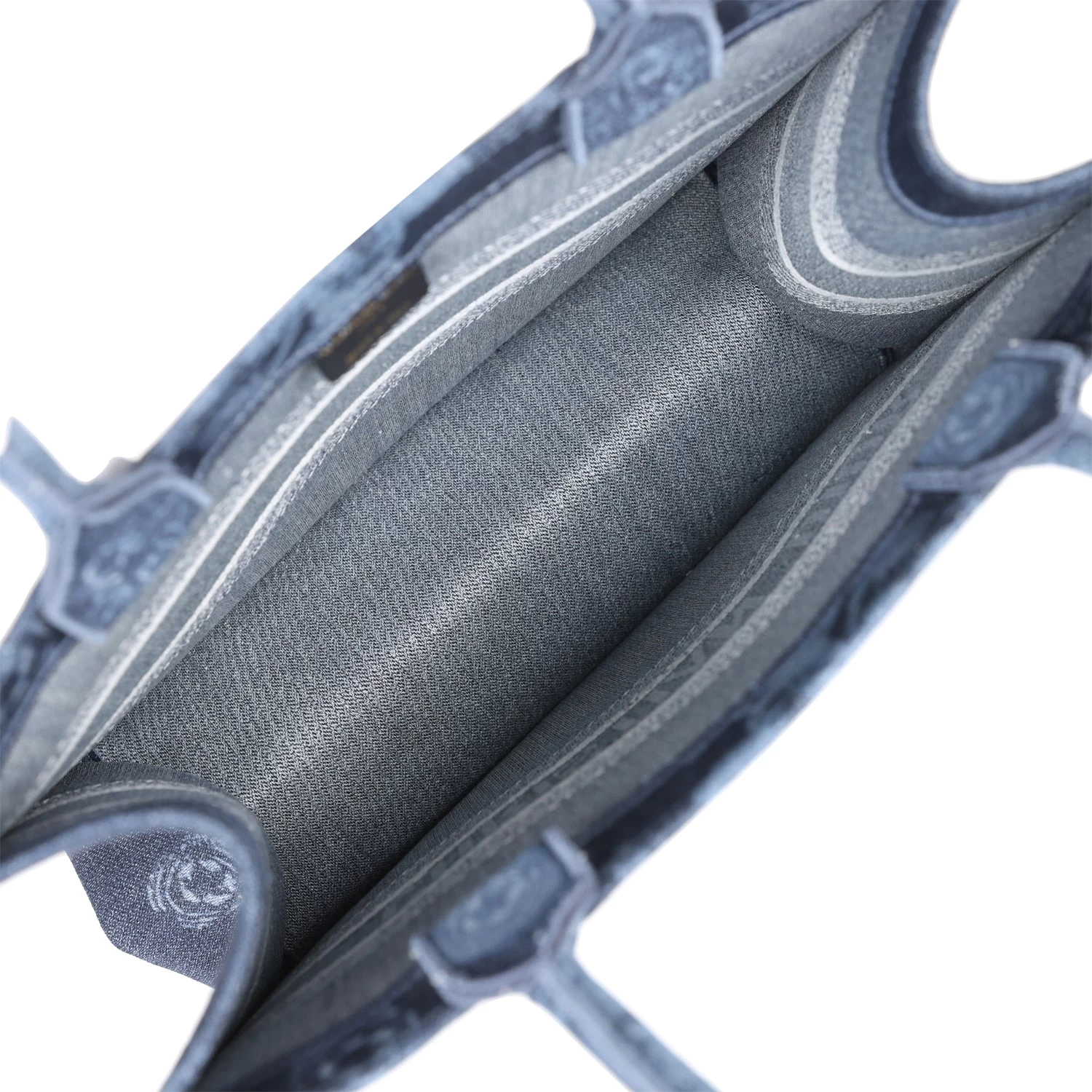 Christian Dior Blue Flower Embroidered Denim Small Book Tote 9 Christian Dior Blue Flower Embroidered Denim Small Book Tote - Image 7