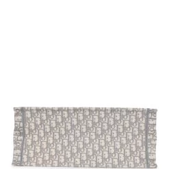 Pre-owned Dior Large Book Tote Grey And White Dior Oblique Embroidery Canvas -Online Bag Store D FN 230906 1 06