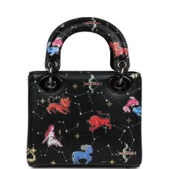 Christian Dior Mini Lady Dior Zodiac Pixel Black Calfskin Ruthenium Hardware -Online Bag Store D FN 231218 1 DY 05