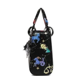 Christian Dior Mini Lady Dior Zodiac Pixel Black Calfskin Ruthenium Hardware -Online Bag Store D FN 231218 1 DY 06