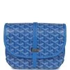 Goyard Goyardine Blue Belvedere PM Bag Palladium Hardware