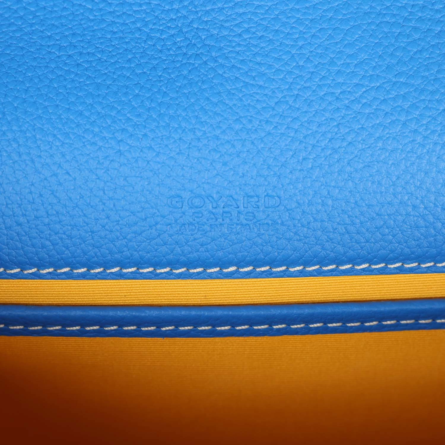 Goyard Goyardine Blue Belvedere PM Bag Palladium Hardware 11 Goyard Goyardine Blue Belvedere PM Bag Palladium Hardware - Image 9