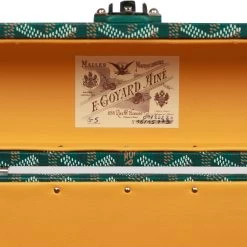 Goyard Goyardine Green Cassette Trunk Clutch/Shoulder Bag Palladium Hardware -Online Bag Store G FN 092122 1 RT 08