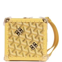 Goyard Dé Trunk Bag Metallic Gold Goyardine Gold Hardware -Online Bag Store G FN 111822 1 03