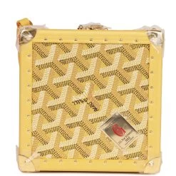 Goyard Dé Trunk Bag Metallic Gold Goyardine Gold Hardware -Online Bag Store G FN 111822 1 04