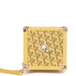 Goyard Dé Trunk Bag Metallic Gold Goyardine Gold Hardware -Online Bag Store G FN 111822 1 06