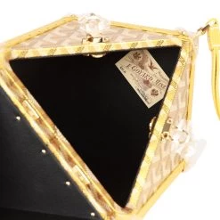 Goyard Dé Trunk Bag Metallic Gold Goyardine Gold Hardware -Online Bag Store G FN 111822 1 10