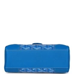 Goyard Saigon Souple Mini Bag Sky Blue Goyardine Palladium Hardware -Online Bag Store G FN 230306 1 06
