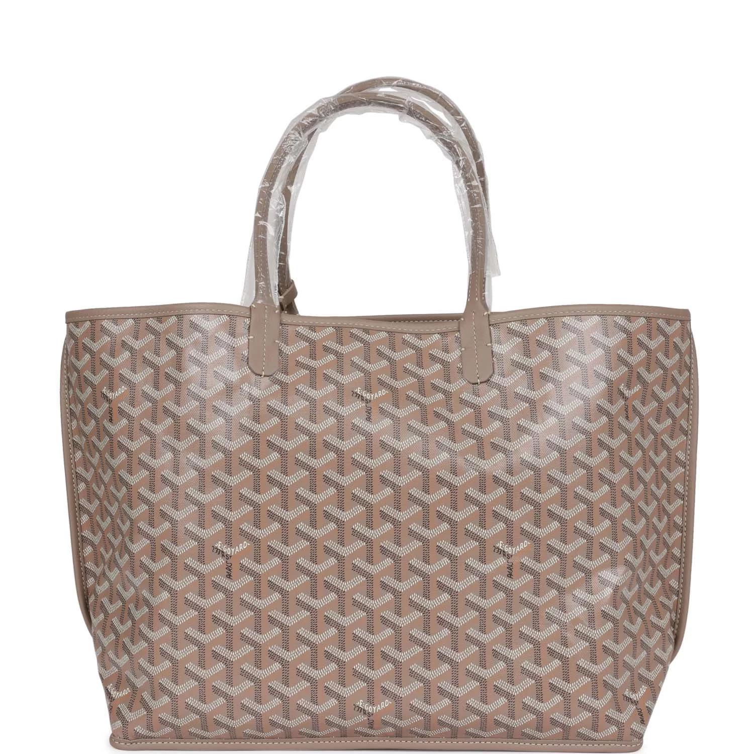 Goyard Goyardine Greige Anjou PM Embroidered Bunny Khaki Bag Silver Hardware 7 Goyard Goyardine Greige Anjou PM Embroidered Bunny Khaki Bag Silver Hardware - Image 5