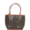 Goyard Goyardine Black And Brown Anjou Mini Reversible Tote Bag Palladium Hardware 2 Goyard Goyardine Black And Brown Anjou Mini Reversible Tote Bag Palladium Hardware -Online Bag Store G FN 230310 3 XL 01