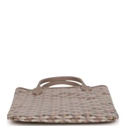 Goyard Goyardine Green Poitiers Claire-Voie Mini Tote Bag Palladium Hardware 17 Goyard Goyardine Green Poitiers Claire-Voie Mini Tote Bag Palladium Hardware -Online Bag Store G FN 230511 6 07