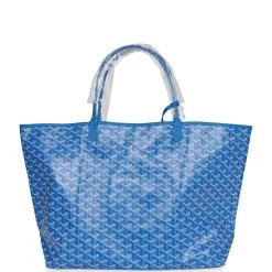 Goyard Goyardine Blue St. Louis GM Tote Bag Palladium Hardware -Online Bag Store G FN 230623 1 05