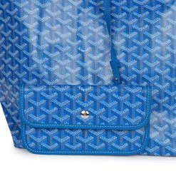 Goyard Goyardine Blue St. Louis GM Tote Bag Palladium Hardware -Online Bag Store G FN 230623 1 06