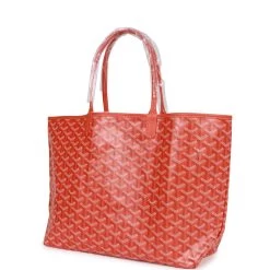 Goyard Goyardine Orange St. Louis PM Tote Bag Palladium Hardware -Online Bag Store G FN 230623 2 03