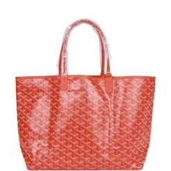 Goyard Goyardine Orange St. Louis PM Tote Bag Palladium Hardware -Online Bag Store G FN 230623 2 05