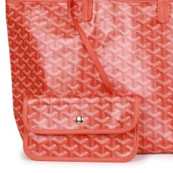 Goyard Goyardine Orange St. Louis PM Tote Bag Palladium Hardware -Online Bag Store G FN 230623 2 06