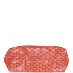 Goyard Goyardine Orange St. Louis PM Tote Bag Palladium Hardware -Online Bag Store G FN 230623 2 07