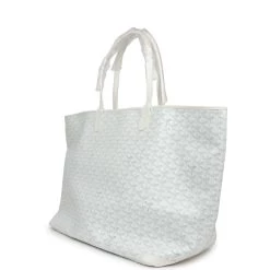 Goyard Goyardine White Artois GM Tote Bag Palladium Hardware -Online Bag Store G FN 230706 1 LC 03