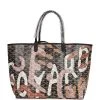 Goyard Limited Edition Black And Pink Goyardine Canvas Lettres Camouflage St. Louis PM Tote Bag Palladium Hardware -Online Bag Store G FN 230710 2 01
