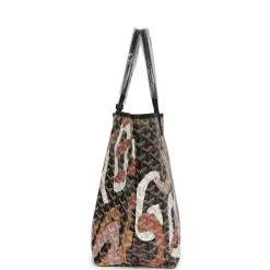 Goyard Limited Edition Black And Pink Goyardine Canvas Lettres Camouflage St. Louis PM Tote Bag Palladium Hardware -Online Bag Store G FN 230710 2 04
