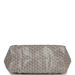 Goyard Goyardine Greige And Blue St. Louis GM Tote Bag Palladium Hardware 15 Goyard Goyardine Greige And Blue St. Louis GM Tote Bag Palladium Hardware -Online Bag Store G FN 230712 3 06