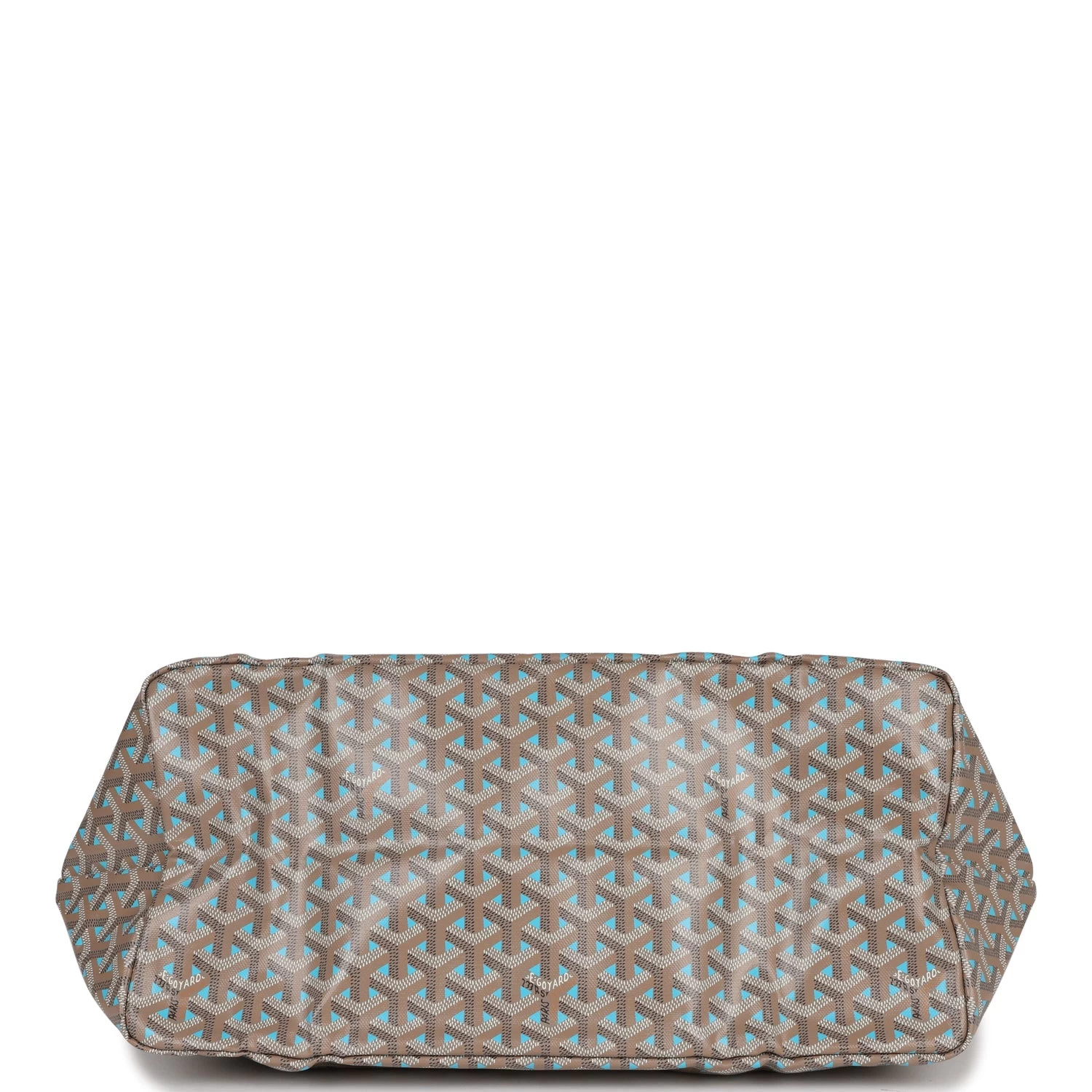 Goyard Goyardine Greige And Blue St. Louis GM Tote Bag Palladium Hardware 8 Goyard Goyardine Greige And Blue St. Louis GM Tote Bag Palladium Hardware - Image 6