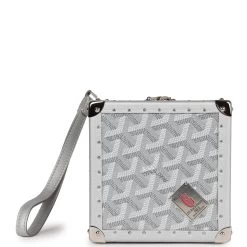 Goyard Dé Trunk Bag Metallic Silver Goyardine Palladium Hardware -Online Bag Store G FN 230714 1 JJ 03
