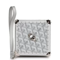 Goyard Dé Trunk Bag Metallic Silver Goyardine Palladium Hardware -Online Bag Store G FN 230714 1 JJ 05