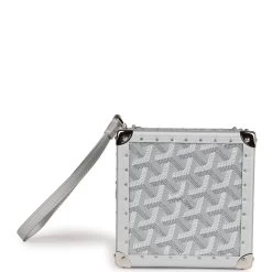 Goyard Dé Trunk Bag Metallic Silver Goyardine Palladium Hardware -Online Bag Store G FN 230714 1 JJ 06