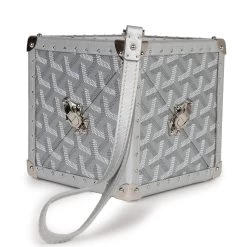Goyard Dé Trunk Bag Metallic Silver Goyardine Palladium Hardware -Online Bag Store G FN 230714 1 JJ 07