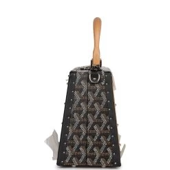 Goyard Saigon Mini Trunk Bag Black Goyardine Palladium Hardware 15 Goyard Saigon Mini Trunk Bag Black Goyardine Palladium Hardware -Online Bag Store G FN 230714 2 JJ 04