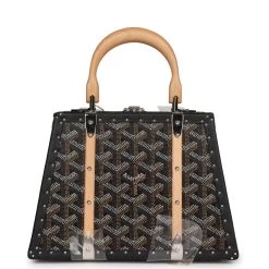 Goyard Saigon Mini Trunk Bag Black Goyardine Palladium Hardware 16 Goyard Saigon Mini Trunk Bag Black Goyardine Palladium Hardware -Online Bag Store G FN 230714 2 JJ 07