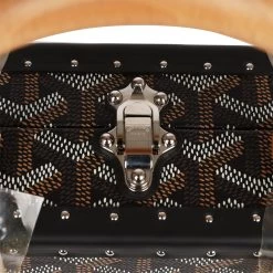 Goyard Saigon Mini Trunk Bag Black Goyardine Palladium Hardware 21 Goyard Saigon Mini Trunk Bag Black Goyardine Palladium Hardware -Online Bag Store G FN 230714 2 JJ 09